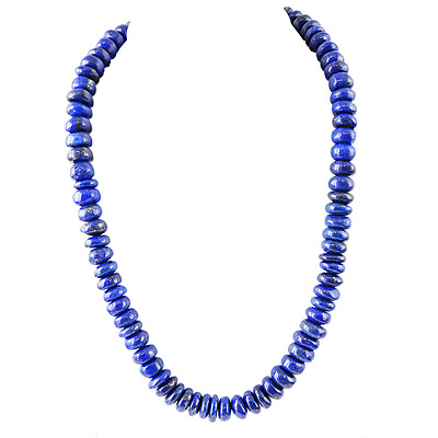 #ad TRUELY AMAZING 720.00 CTS NATURAL BLUE LAPIS LAZULI BEADS NECKLACE STRAND RS $33.24