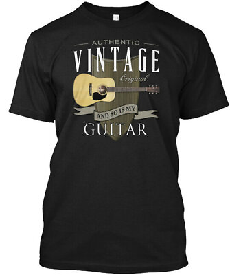 #ad Authentic Vintage Guitar Martin Music T Shirt Made in the USA Size S to 5XL $21.99