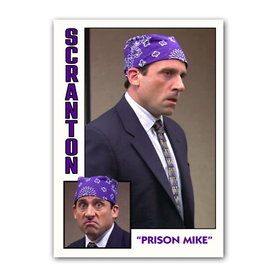 #ad Prison Mike Novelty Trading Card Replica The Office Dunder Mifflin Collectible $6.99