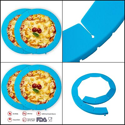 #ad Pie Crust Shield Silicone Adjustable Ring Bake Kitchen Accessories Baking Pizza $9.78