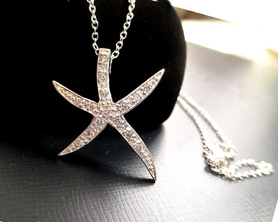 #ad Stunning Starfish Charm Silver necklace $14.00