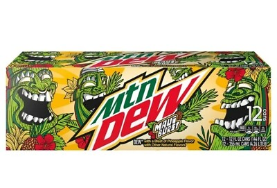 #ad 🍍🍍VERY RARE MOUNTAIN DEW MAUI BURST🍍🍍 12 PK 12 OZ CANS BEST BY AUG 2024 $15.55