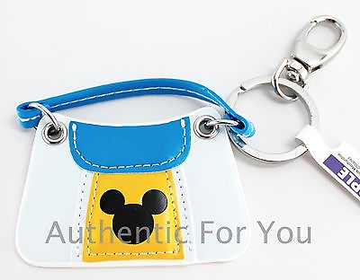 Disney Parks Donald Duck Mini Blue White Purse Keychain Mickey Mouse Ear Logo $14.95
