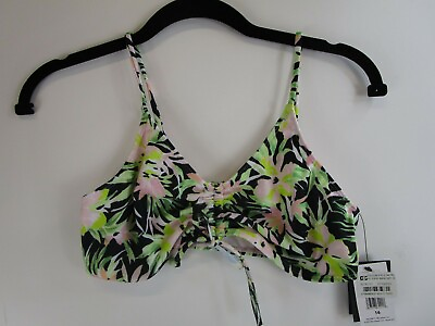 #ad Volcom Womens 16 Bikini Top Navy Floral $5.70