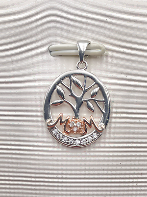#ad STERLING SILVER 925 MOM PENDANT 1.7g $12.95