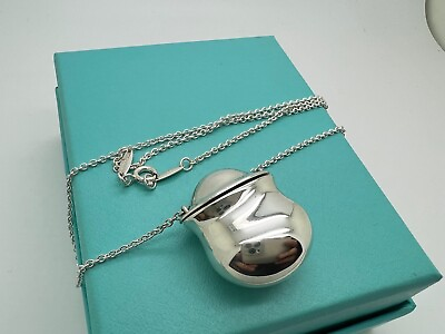 #ad Tiffany Co Elsa Peretti Sterling Silver Inro Bottle Necklace Pendant 24quot; $389.99