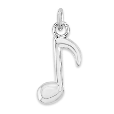 #ad 925 Sterling Silver Music Note Charm Tiny Charm Collectable for Bracelet $14.99