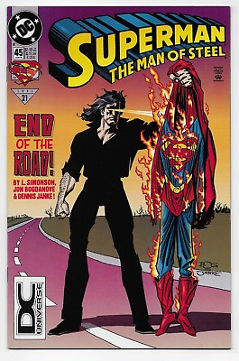 #ad Superman The Man of Steel 45 DC Universe Logo Variant 2nd Print HTF $15.99