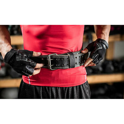 #ad Weightlifting Real Leather Back Support Belt 6 Inch UnPadded $27.95