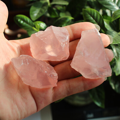 #ad Pink Rose Quartz Natural Raw Rough Crystal Mineral Specimen Rock Stone $2.29
