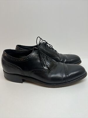 #ad Bostonian Men#x27;s 8 M Canton Cap Toe Oxford Black Leather Church Dress Shoes ￼ $26.00