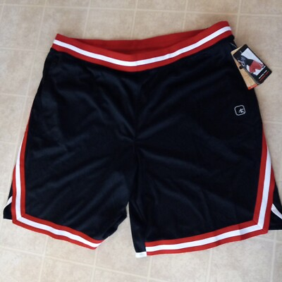 #ad New mens AND1 basketball sideline shorts Red black amp; white Sz 3XL The hook up $13.99