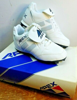 #ad Vintage Apex One 200 White Natural Size 4 Men#x27;s baseball Shoes cleats NOS $34.99