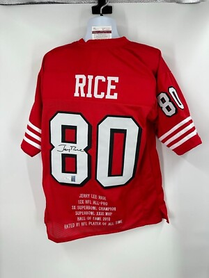 #ad #ad Jerry Rice San Francisco 49ers Signed Autograph Jersey STATS JSA Certified $199.00