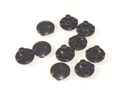 #ad LEGO BLACK ROUND PLATE LOT SIZE 2x2 Smooth QTY 10x Part #2654 E#4617551 $5.99