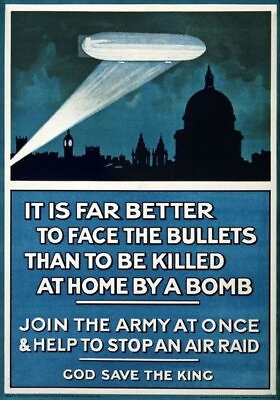 #ad 84257 Vintage British Face The Bullets Recruitment Decor Wall Print Poster $24.95