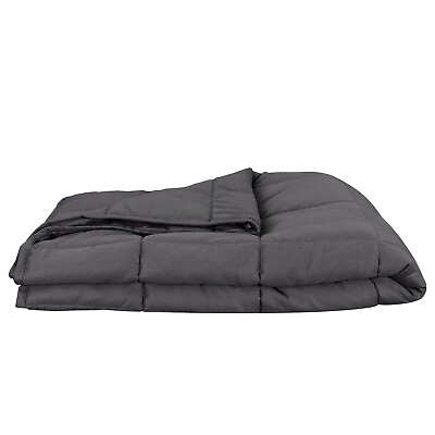 #ad 60 x 80quot; Premium Grey Weighted Blanket 20lbs Reduce Stress Promote Deep Sleep $40.58