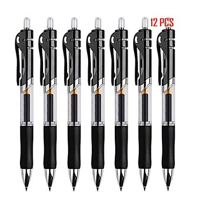 #ad Retractable Ballpoint Pen0.5mm Fine Point Writing Ballpoint Pen12 Packs Refil... $14.17
