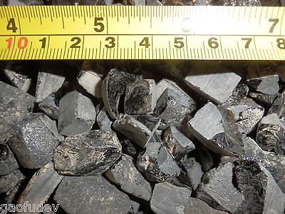 #ad Black Indochinite Tektite Stone 0.5 to 15 gram size Cut amp; Broken pcs 2 Kg Lot $130.00
