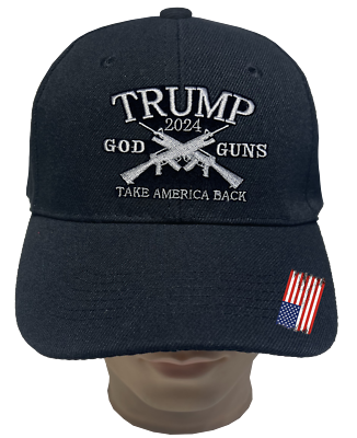 #ad TRUMP 2024 GOD GUNS TAKE AMERICA BACK USA FLAG Adjustable Cap Baseball Hats Lot $11.99
