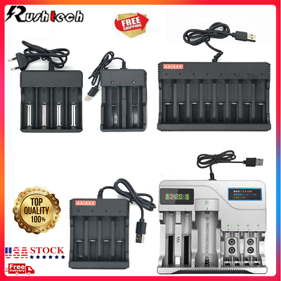 #ad 2 8Slots Universal Battery Charger For AA AAA 9V Ni MH Rechargeable Batteries US $9.31