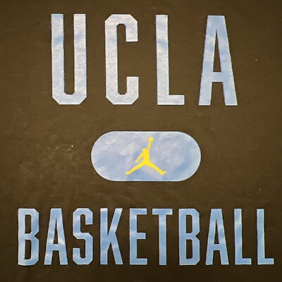#ad NWOT UCLA Bruins Nike Air Jordan Athletic Shirt Basketball Large Black NCAA $54.99