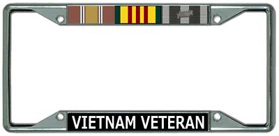 #ad Vietnam Veteran Every State Chrome License Plate Frame $21.78