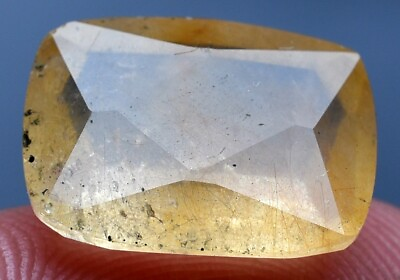 #ad 11.80CT Top Highest Quality Transparent Natural Golden Rutilated Quartz Gemstone $15.00