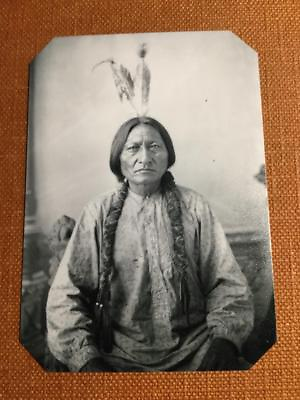 #ad Sitting Bull by D F Barry 1883 Dakota Historical Museum Quality tintype C093RP $14.99