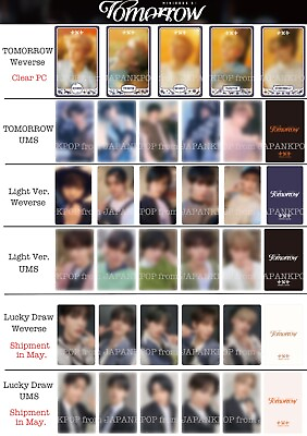 #ad PRE TXT minisode 3: TOMORROW Japan Limited POB Weverse UMS Lucky draw Photocard $6.99