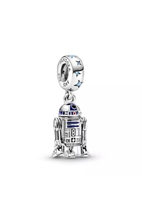 #ad Authentic Genuine PANDORA Star Wars R2 D2 Dangle Charm 799248C01 RETIRED New $25.00