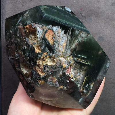 #ad 2.79lb Natural Ghost phantom quartz crystal Mineral specimen Decor Reiki Tower $916.75