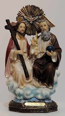 #ad Holy Trinity Statue 8 Inch Tall Christianity Catholic Religious Figurine $34.98