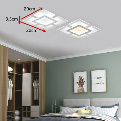 #ad LED Ceiling Light Chandelier Crystal Pendant Lamp Bedroom Lighting Fixture $26.26