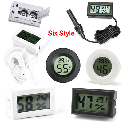 #ad Digital LCD Indoor Temperature Thermometer Humidity Meter Fahrenheit Hygrometer $67.98