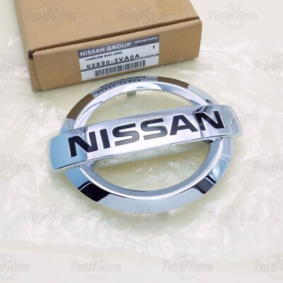 #ad GENUINE Nissan Front Grille Chrome Emblem 14 2018 NISSAN VERSA NOTE 62890 3VA0A $39.01