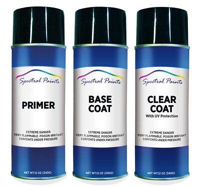 #ad For Ford M7021A Bright Island Blue Met. Aerosol Paint Primer amp; Clear Compatible $62.99