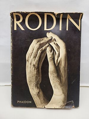 #ad Hardcover Large Format Book of Rodin Sculptures With Museum Pamphlet 1960#x27;s $27.50