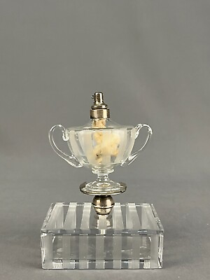 #ad Antique Art Deco Hawkes Sterling amp; Crystal 4 3 8quot; Cigarette Box: AS IS $144.99