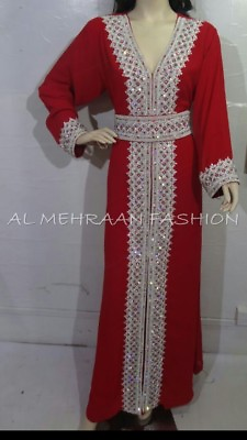 #ad EXCLUSIVE ARABIAN JILBAB ARABIAN FANCY WOMEN DRESS DESIGN ISLAMIC WEAR 6032 $87.09