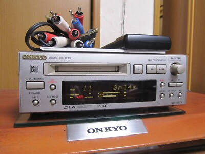 #ad ONKYO MD 105TX Mini disc Recorder Audio MDLP w Remort Control $129.98