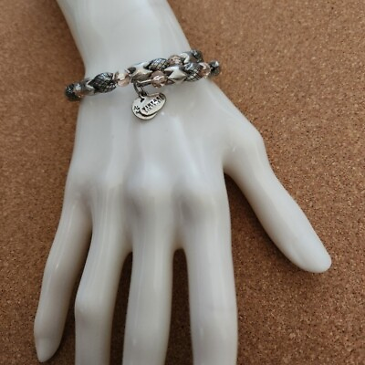 #ad Alex and Ani Vintage 66 Silver Adjustable Wrap Bracelet $11.99