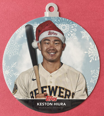 #ad 2020 Topps Holiday Mega Keston Hiura Holiday Ornament #WHO KH Box Topper Insert $2.89