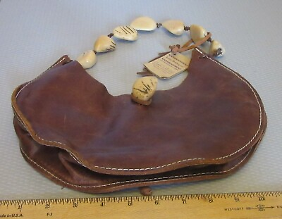 #ad SULAY RODRIGUEZ PURSE Columbia artisan handcrafted brown leather nut handle nwt $39.95
