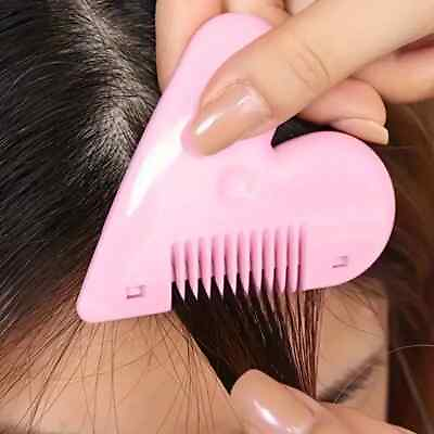 #ad HEART SHAPED HAIR CLIPPER Pink Valentine#x27;s Day Style Shaping Shaving Cutter Comb $1.95