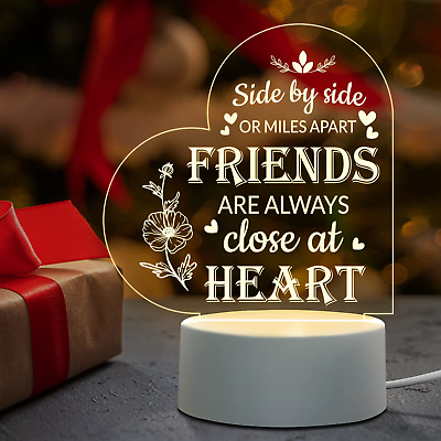 #ad Best Friend Night Light Gifts Long Distance Friendship Gifts for BFF Besties $17.81