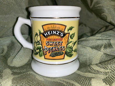 #ad Franklin Corner Store Retro 1984 Heinz Pickles Coffee Porcelain Mug Vintage $19.99