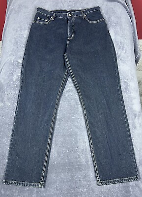 #ad Alfani Men’s Jeans 38 X 34 Bootcut Medium Wash Blue Denim 100% Cotton $16.99