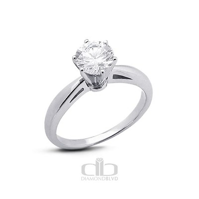#ad 1.80ct G SI1 Ex Round AGI Earth Mined Diamond 14K Cathedral Solitaire Ring 5.66g $4520.93
