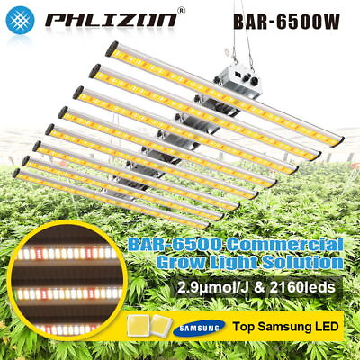 #ad PHLIZON 640W LED Grow Light Full Spectrum Bar Strip for Indoor Commercial Flower $399.59